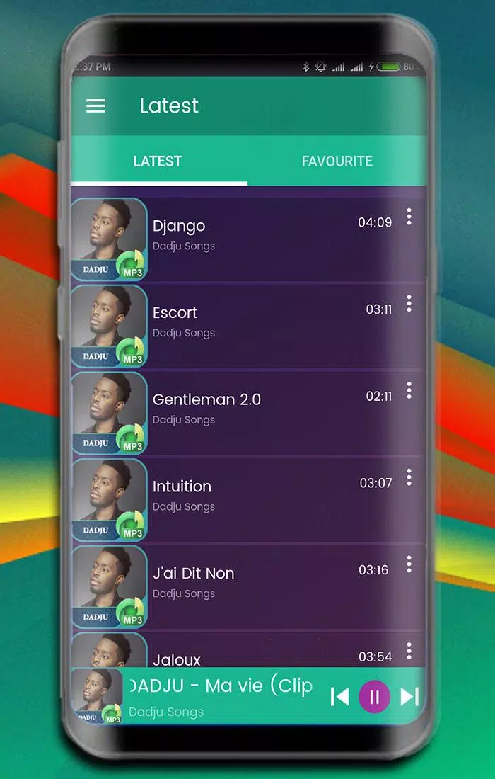 🎵 DADJU 🎵 Songs - Ma vie Offline APK pour Android Télécharger