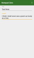 Notepad Zero screenshot 1