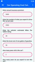 Car Operating Cost Calculator ảnh chụp màn hình 3