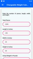 Chargeable Weight Calculator Plakat