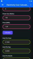 Electricity Cost Calculator capture d'écran 2
