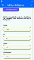 Nutrition Calculator تصوير الشاشة 2