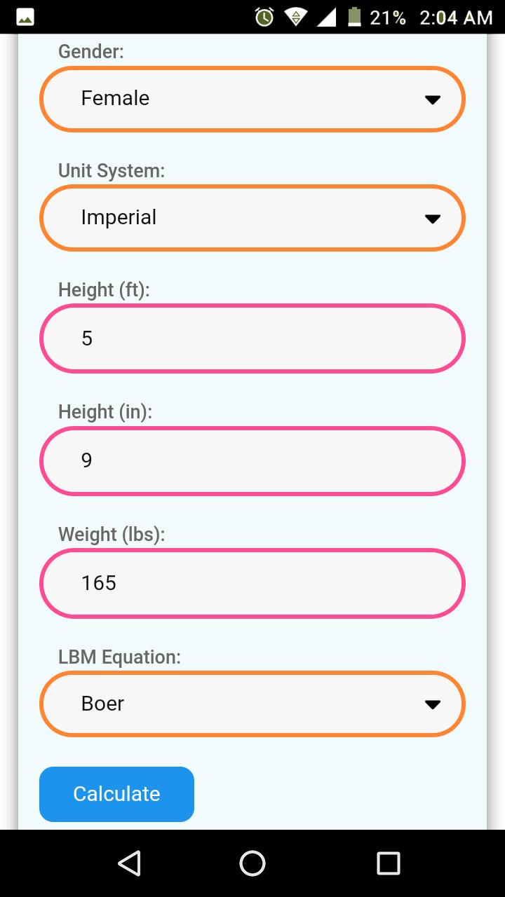 Lean Body Mass Calculator For Android Apk Download Lean Body Mass Calculator For Android Apk Download