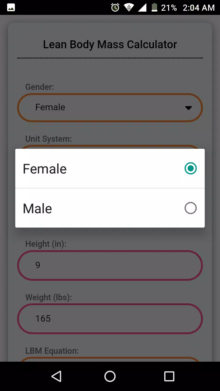 Lean Body Mass Calculator For Android Apk Download