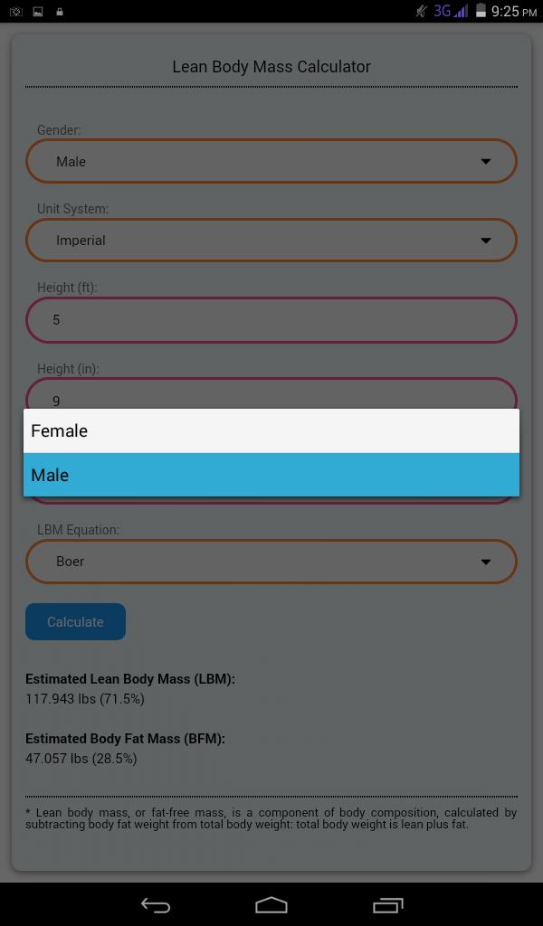 Lean Body Mass Calculator For Android Apk Download