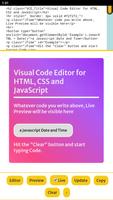 برنامه‌نما Visual Code Editor عکس از صفحه
