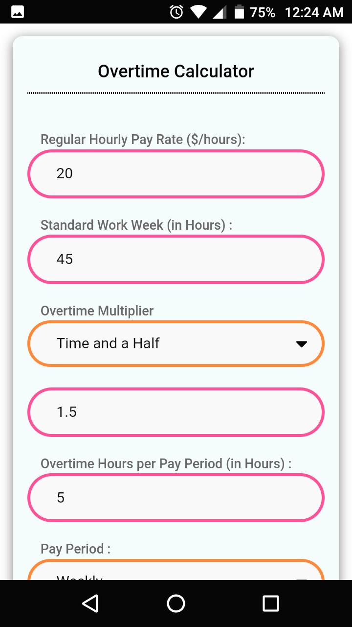 salary paycheck amp overtime calculator for android apk monthly paycheck calculator