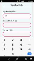 WeekDay Finder ảnh chụp màn hình 1
