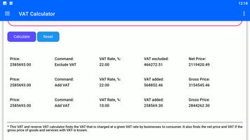 VAT Calculator ảnh chụp màn hình 3