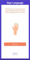 Sign Language App Affiche