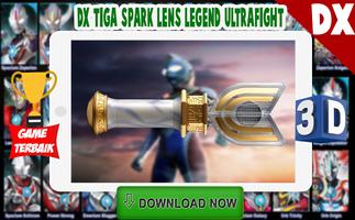 DX Ultraman Tiga Spark Lens Legend Simulation постер