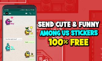 Among-Us English Chat Stickers WAStickerApps ภาพหน้าจอ 1