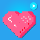 Pixel: Animated Love Stickers icon