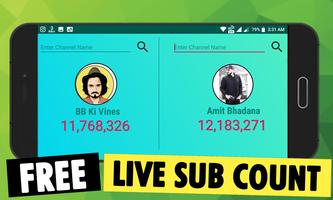 YT Subscribers Compare - Live ảnh chụp màn hình 3