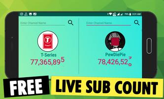 YT Subscribers Compare - Live ảnh chụp màn hình 2