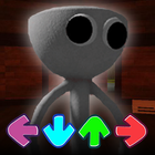 White Rainbow Friends FNF Mod أيقونة