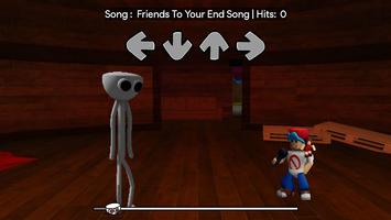 White Rainbow Friends FNF Mod تصوير الشاشة 1