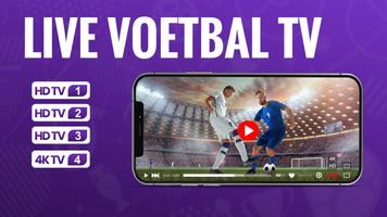 Live Voetbal Televisie-poster