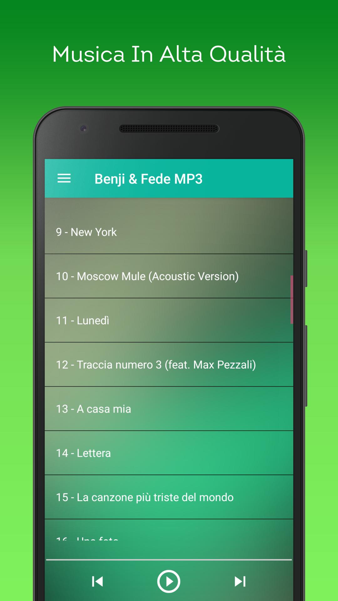 CANZONI DI BENJI E FEDE DA SCARICA