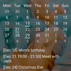 Mature Calendar Widget icône