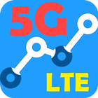WiFi speed test vs LTE, 5G Net icône
