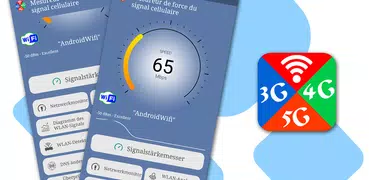 Cellular signal strength meter