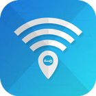 Carte Wifi et clé de mot de icône