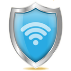 Conexión y protección de seguridad wifi. icono