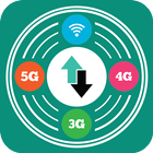 اختبار سرعة الشبكة Wi-Fi 5G 4G أيقونة