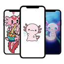 Axolotl Kawaii Wallpaper HD aplikacja