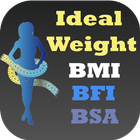 Ideal Gewicht -Stats BMI / BFI Zeichen