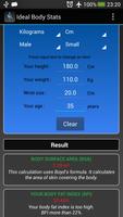 Ideal Gewicht -Stats BMI / BFI Screenshot 2