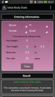 Ideal Gewicht -Stats BMI / BFI Screenshot 3