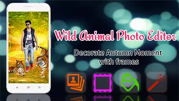 Wild Animal Photo Frame & Wild Animal Photo Editor plakat