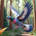 Flying Bird pigeon Games icône