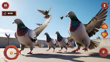 Flying Bird pigeon Games Affiche