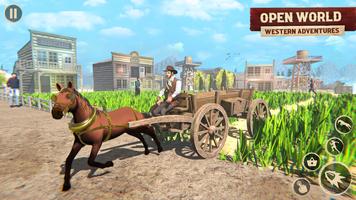 Wild West Cowboy Horse Games скриншот 2