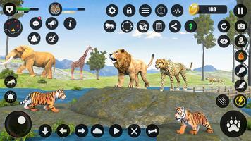 Jeux d'animaux Tiger Simulator Affiche