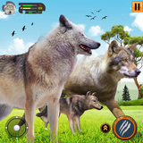 Lobo Selvagem Animal Sim 3D ícone