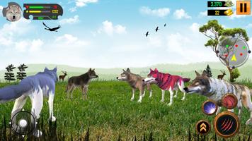 Lobo Selvagem Animal Sim 3D imagem de tela 3