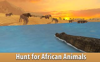 African Crocodile Simulator 3D स्क्रीनशॉट 1