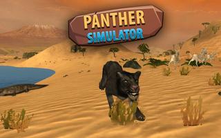 Wild Black Panther Simulator Plakat