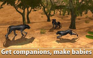 Wild Black Panther Simulator capture d'écran 2