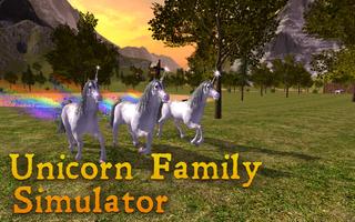 Einhornfamilie Simulator Plakat