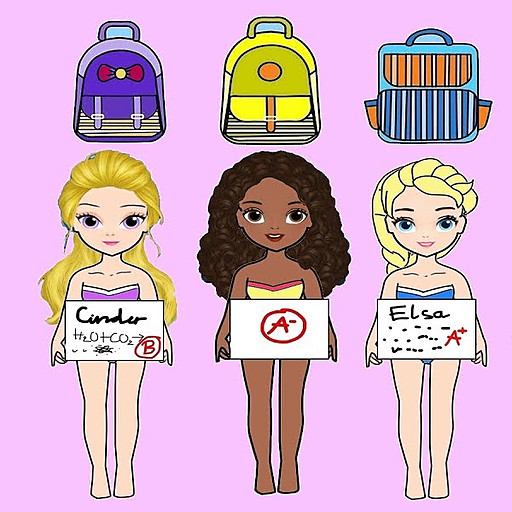 Paper dolls dress up
