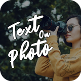Text on photo, photo editor, t أيقونة