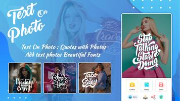 Text on photo, photo editor, t screenshot 1