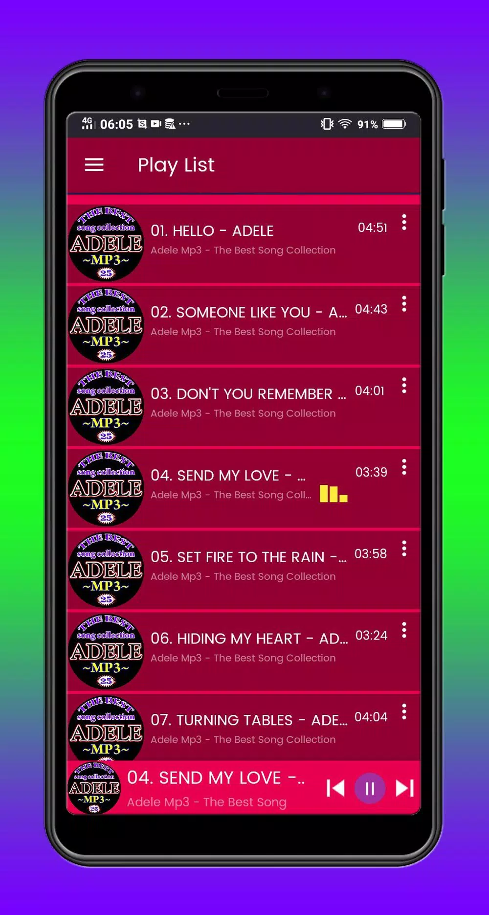 Adele Mp3 - The Best Song Collection APK for Android Download
