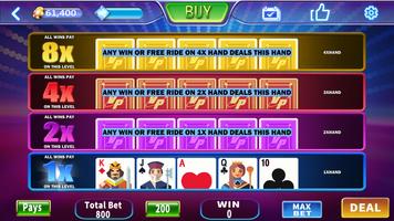 Royal House - Free Vegas Multi hand  Video Poker スクリーンショット 1