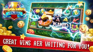 myCasino Slots -  Free offline casino slot games Affiche